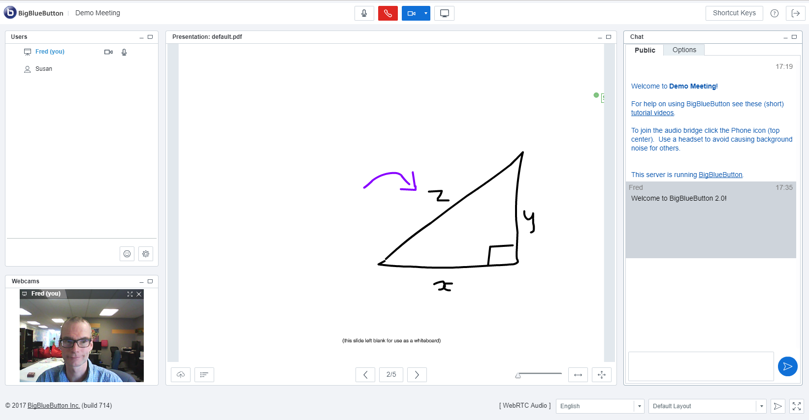 ویژگی تخته سفید آنلاین در بیگ بلو باتن